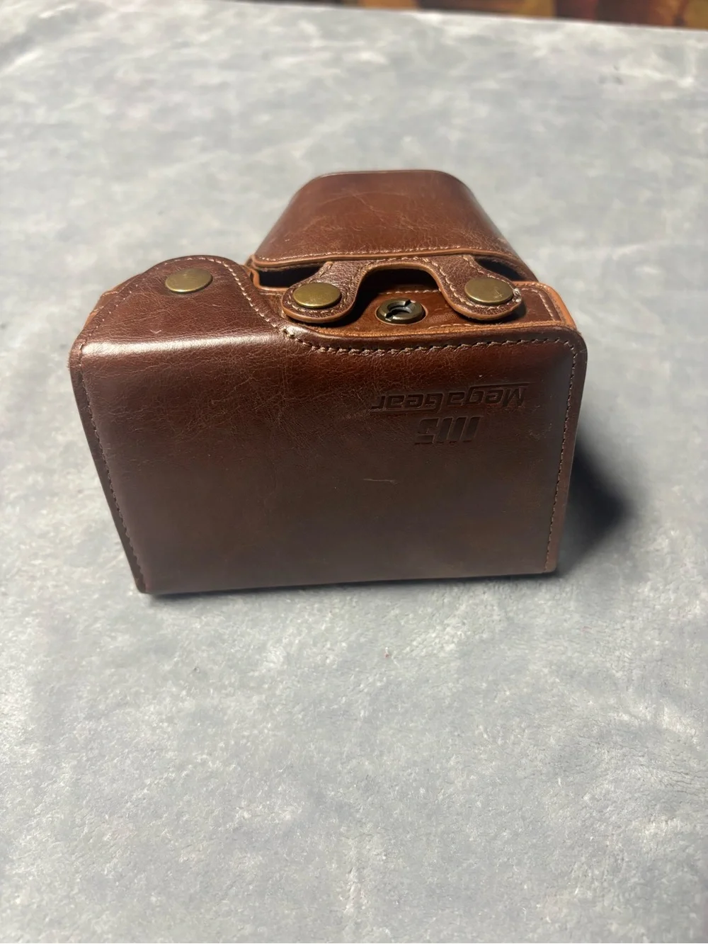 Brown Leather Camera Case for Men